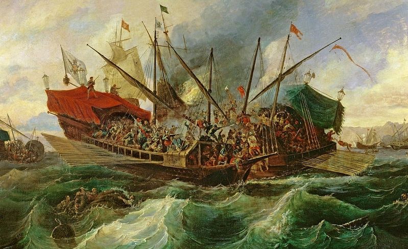 Battle of Lepanto. Click for full size. Battle of Lepanto image. Click for full size.