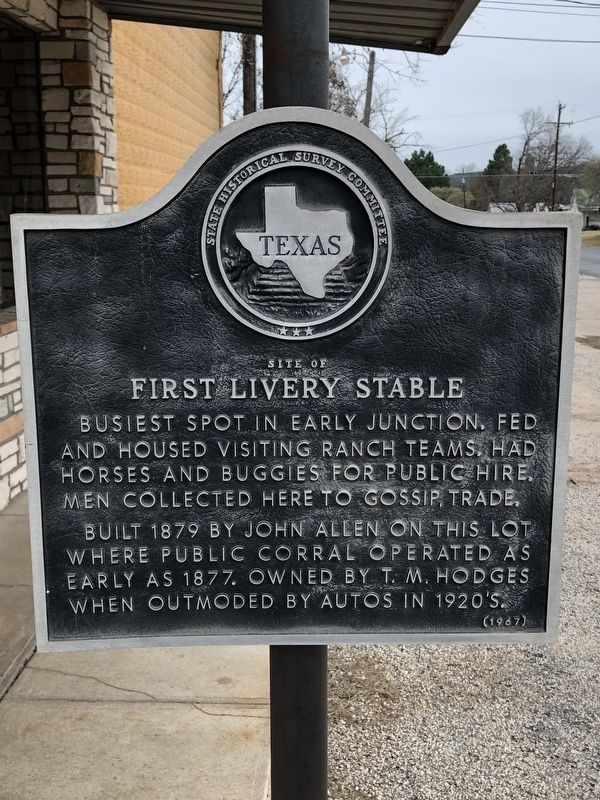 Site of First Livery Stable Marker image. Click for full size.