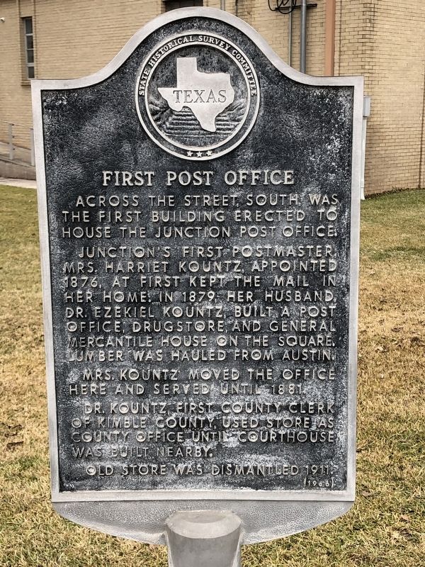 First Post Office Marker image. Click for full size.