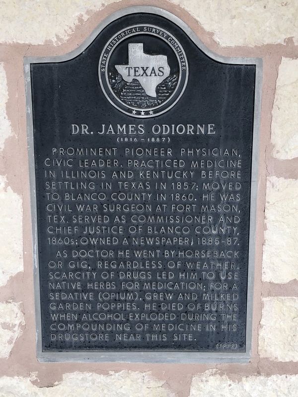 Dr. James Odiorne Marker. Click for full size. Dr. James Odiorne Marker image. Click for full size.