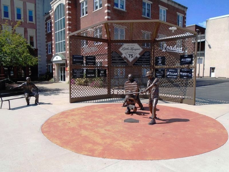 Little League  Big Legacy Marker and "Home Plate" image. Click for full size.