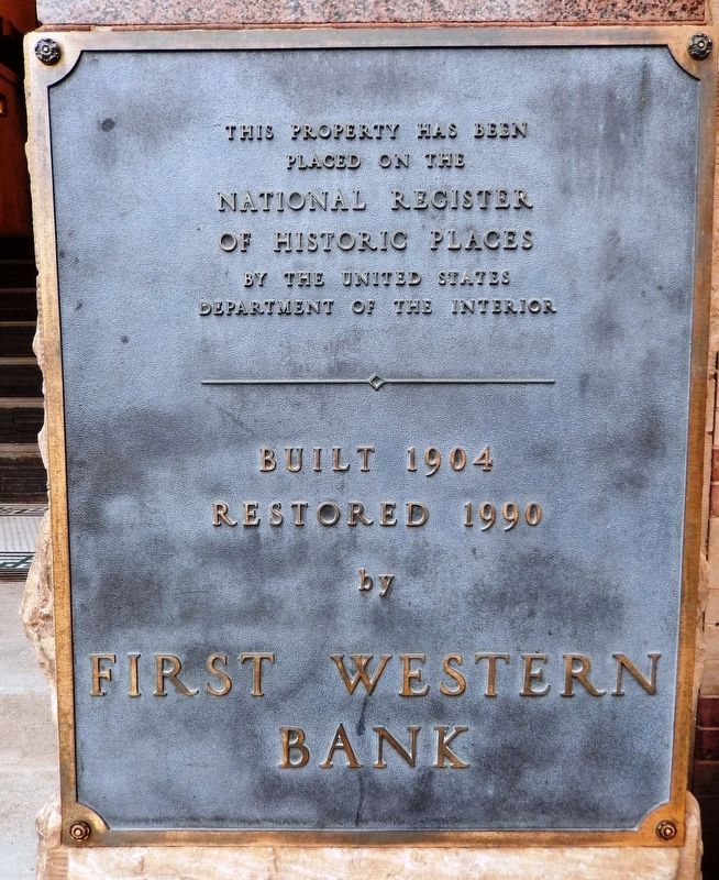 Black Hills Trust and Savings Bank Marker image. Click for full size.