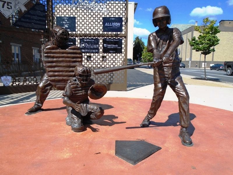 "Bases Loaded" Sculpture - Home Plate image. Click for full size.