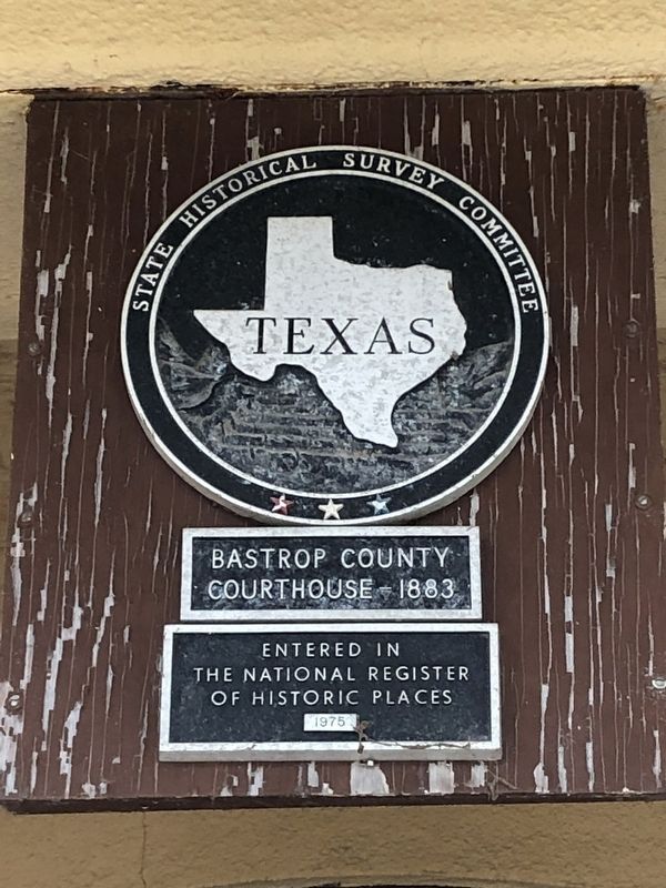 Bastrop County Courthouse Marker image. Click for full size.