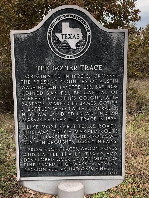 The Gotier Trace Marker image. Click for full size.