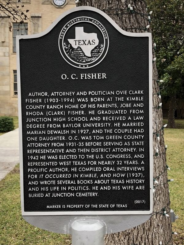 O.C. Fisher Marker image. Click for full size.