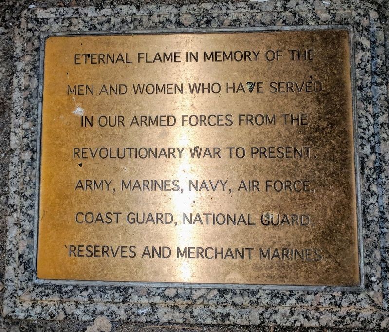 Eternal Flame Marker. Click for full size. Eternal Flame Marker image. Click for full size.