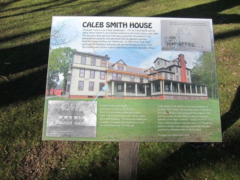 Caleb Smith House Marker. Click for full size. Caleb Smith House Marker image. Click for full size.