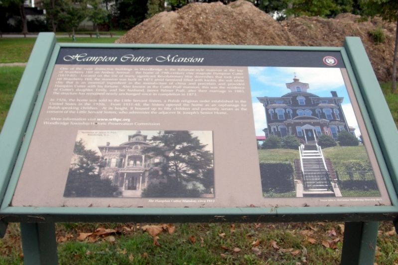 Hampton Cutter Mansion Marker image. Click for full size.