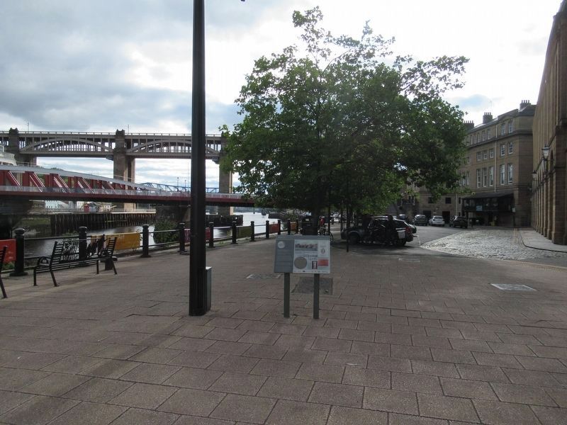 Roman Bridge Across the Tyne Marker image. Click for full size.