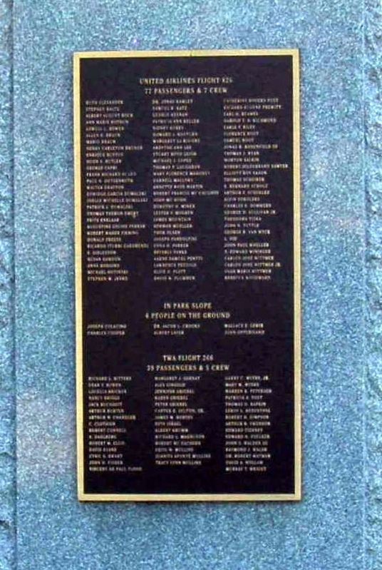 New York City Airliner Disaster Marker image. Click for full size.