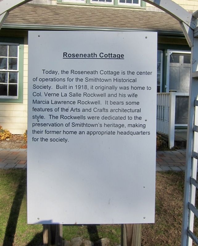 Roseneath Cottage Marker. Click for full size. Roseneath Cottage Marker image. Click for full size.