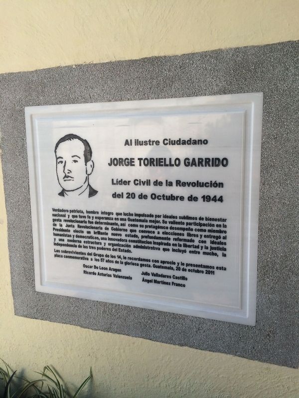 Jorge Toriello Garrido Marker image. Click for full size.