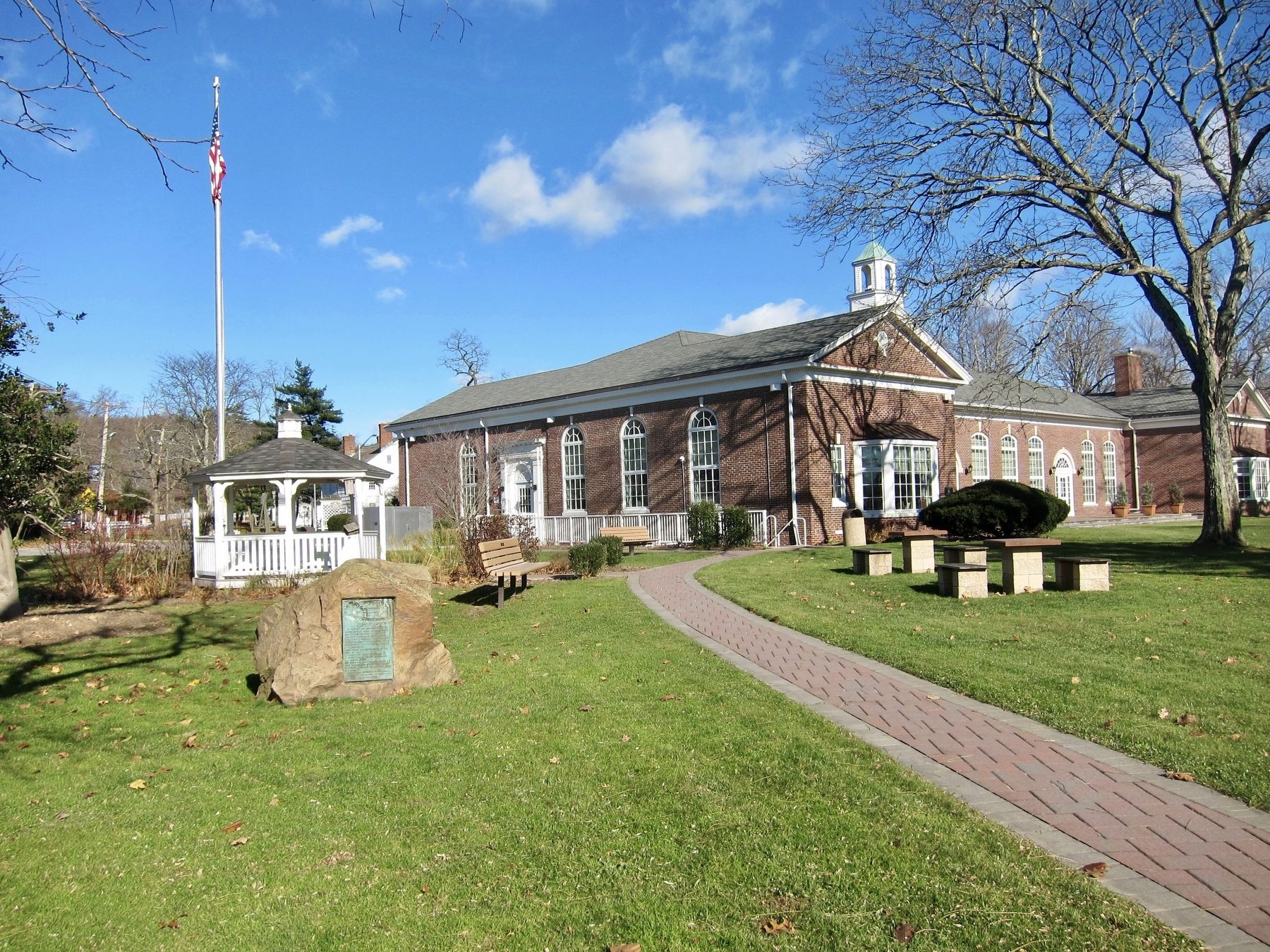 First House at the Branch Marker - wide view image. Click for full size.