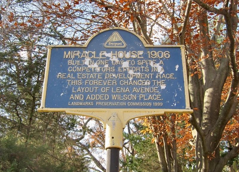 Miracle House 1906 Marker. Click for full size. Miracle House 1906 Marker image. Click for full size.