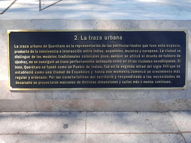 Bronze Map of the City of Santiago de Querétaro Marker. Click for full size. Bronze Map of the City of Santiago de Querétaro Marker image. Click for full size.