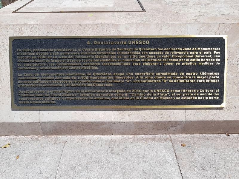 Bronze Map of the City of Santiago de Querétaro Marker. Click for full size. Bronze Map of the City of Santiago de Querétaro Marker image. Click for full size.