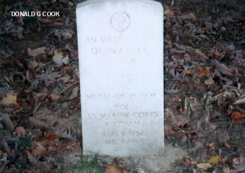 Donald G. Cook Medal of Honor Grave Marker image. Click for full size.