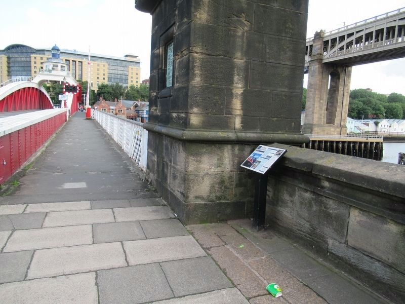 Newcastle Swing Bridge Marker. Click for full size. Newcastle Swing Bridge Marker image. Click for full size.