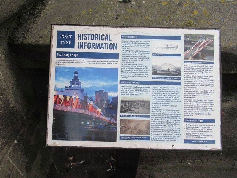 The Swing Bridge Marker. Click for full size. The Swing Bridge Marker image. Click for full size.