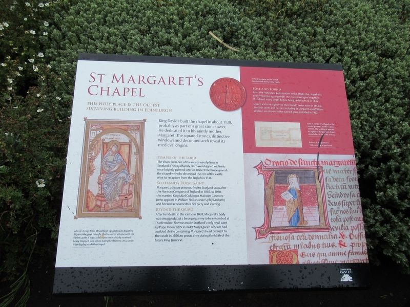 St. Margaret’s Chapel Marker. Click for full size. St. Margaret’s Chapel Marker image. Click for full size.