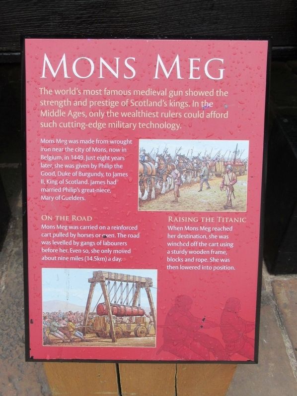 Mons Meg Marker. Click for full size. Mons Meg Marker image. Click for full size.
