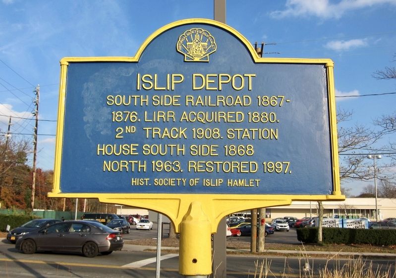 Islip Depot Marker image. Click for full size.