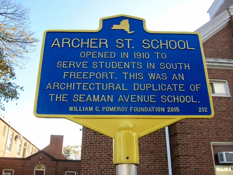 Archer St. School Marker image. Click for full size.