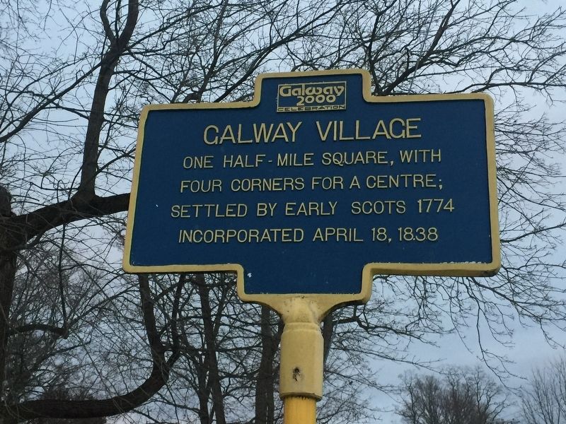 Galway Village Marker. Click for full size. Galway Village Marker image. Click for full size.