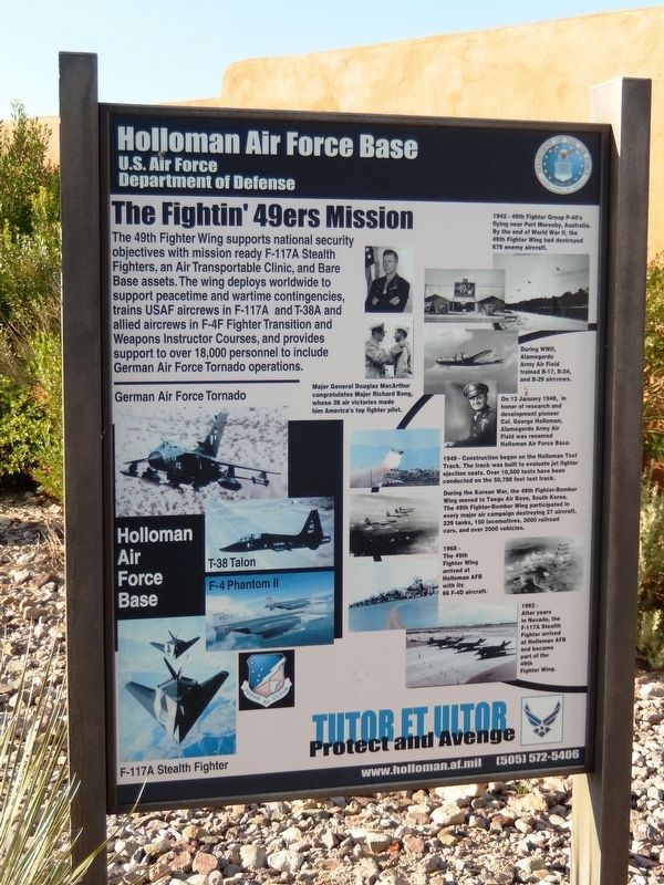 The Fightin' 49ers Mission Marker image. Click for full size.
