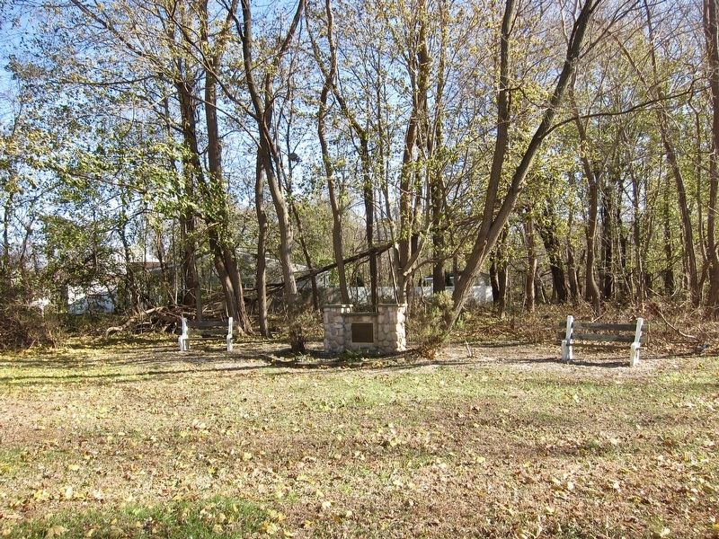 The Lake of Haunting Mystery Marker - wide view image. Click for full size.