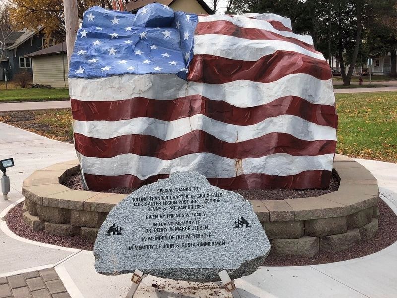 George Freedom Rock Veterans Memorial image. Click for full size.