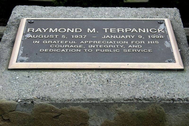 Raymond M. Terpanick marker. Click for full size. Raymond M. Terpanick marker image. Click for full size.