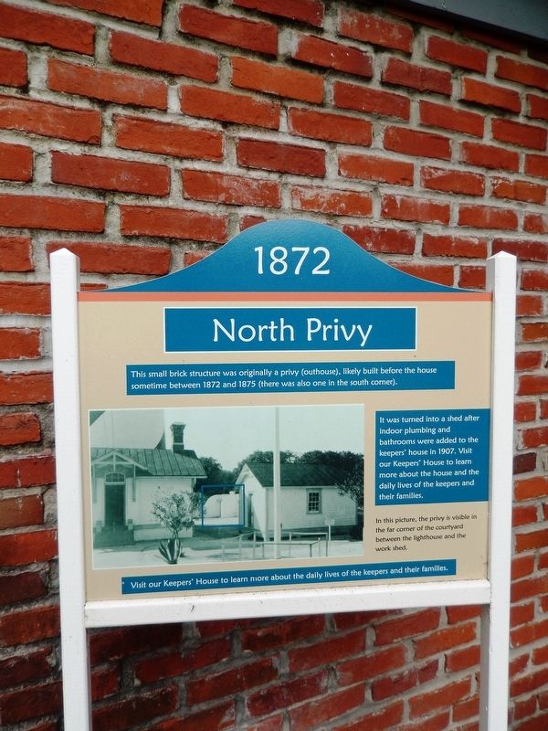 1872 North Privy Marker (<i>tall view</i>) image. Click for full size.