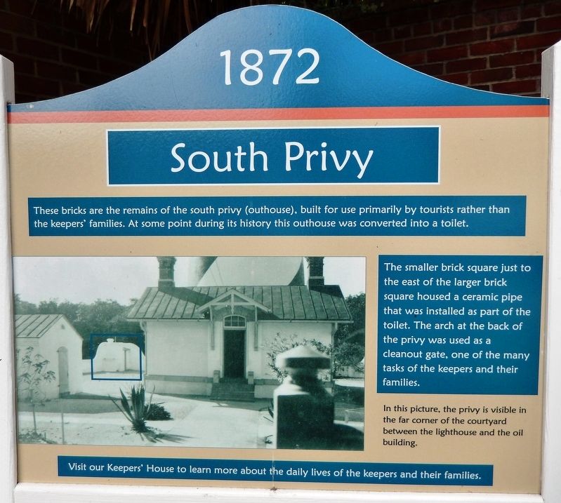 1872 South Privy Marker image. Click for full size.