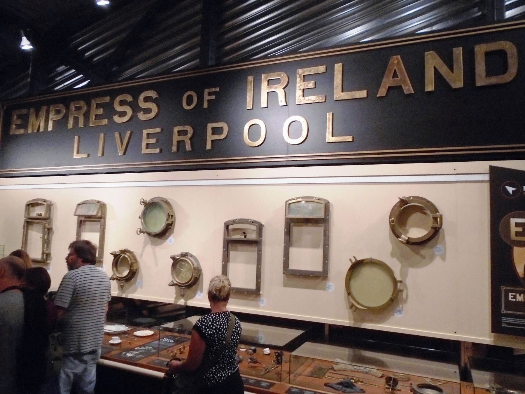 RMS <i>Empress of Ireland</i> Stern Letters and Remnants Recovered From The Wreck Site. Click for full size. RMS <i>Empress of Ireland</i> Stern Letters and Remnants Recovered From The Wreck Site image. Click for full size.