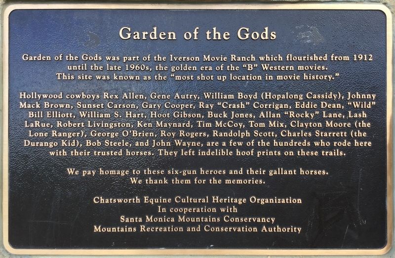 Garden of The Gods Marker image. Click for full size.