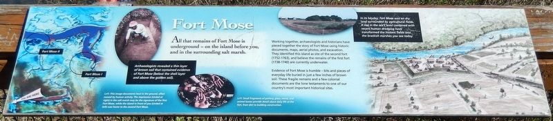 Fort Mose Marker image. Click for full size.