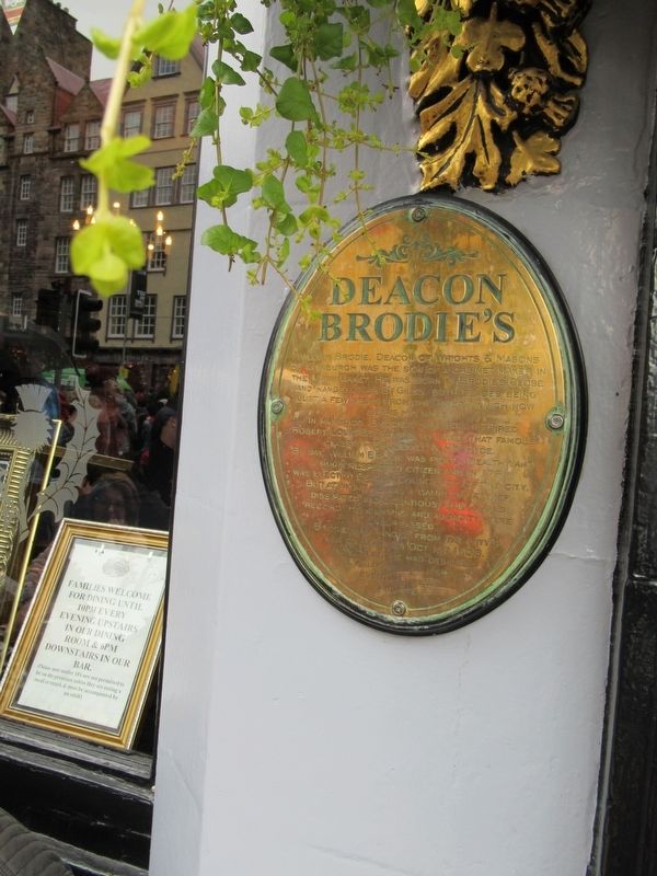 Deacon Brodies Marker image. Click for full size.
