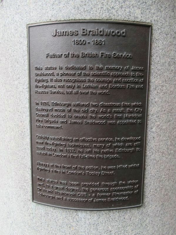 James Braidwood Marker image. Click for full size.