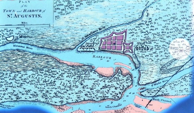 Marker detail: The Thomas Jefferys map of 1762 image. Click for full size.
