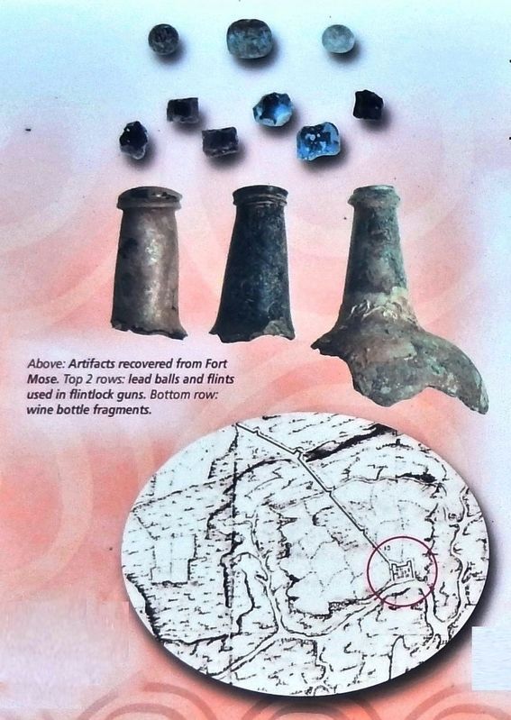Marker detail: This map of St. Augustine shows Fort More as it looked in 1763. Click for full size. Marker detail: This map of St. Augustine shows Fort More as it looked in 1763 image. Click for full size.