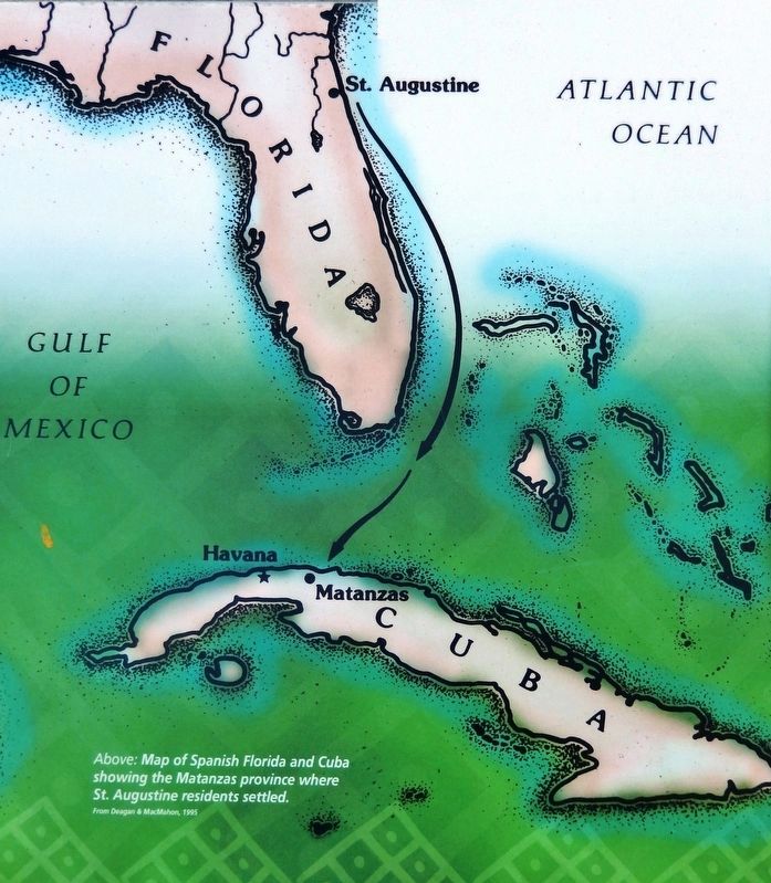 Marker detail: Map of Spanish Florida and Cuba image. Click for full size.