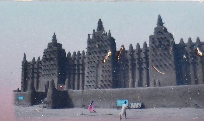 Marker detail: The Great Mosque of Djenne. Click for full size. Marker detail: The Great Mosque of Djenne image. Click for full size.