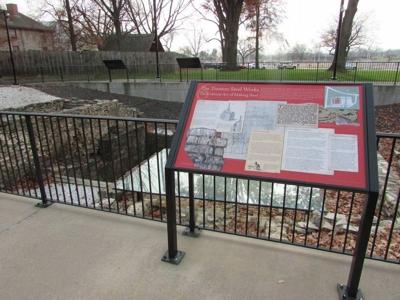 The Trenton Steel Works Marker image. Click for full size.