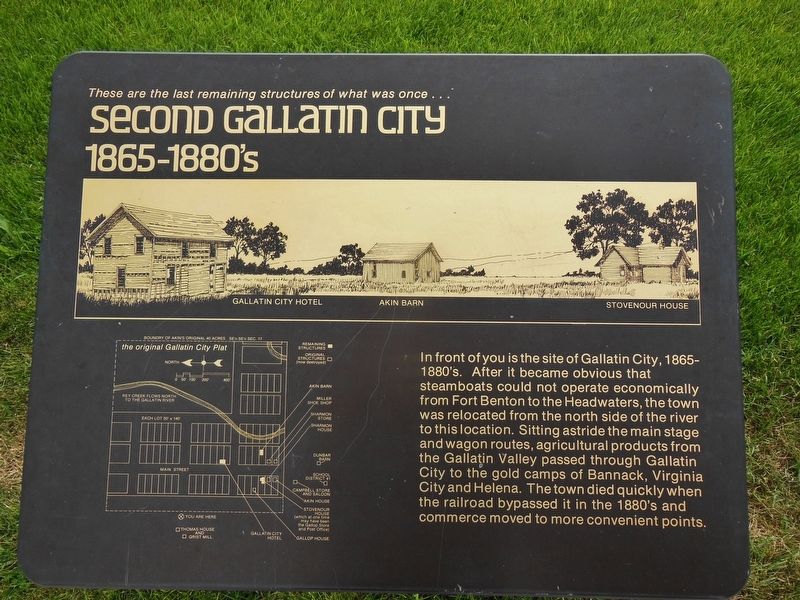 Second Gallatin City Marker image. Click for full size.