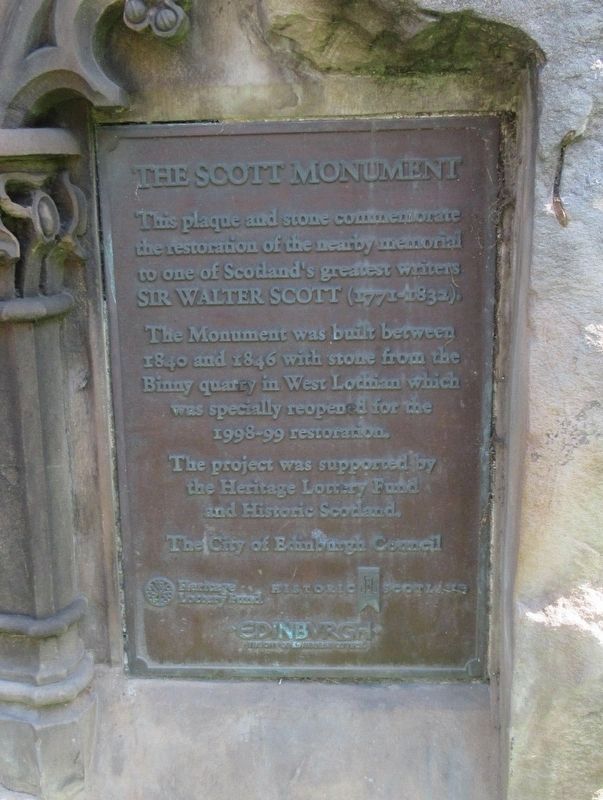 The Scott Monument Marker. Click for full size. The Scott Monument Marker image. Click for full size.