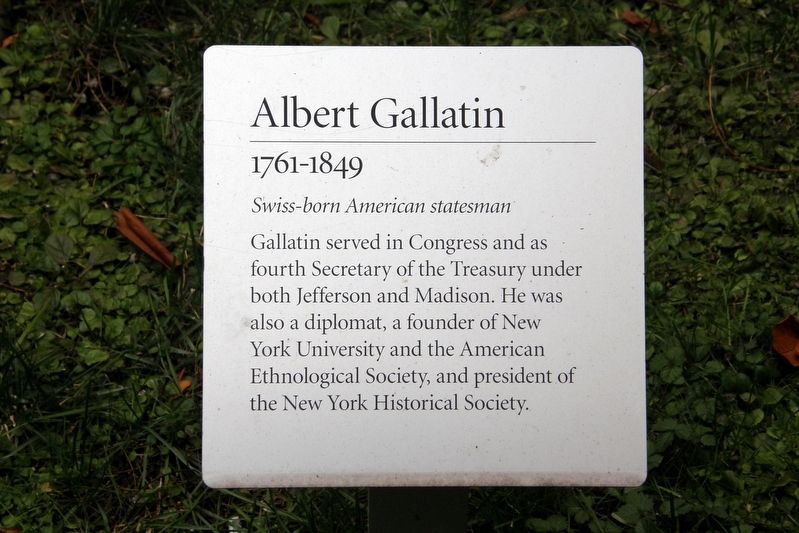 Albert Gallatin Marker. Click for full size. Albert Gallatin Marker image. Click for full size.
