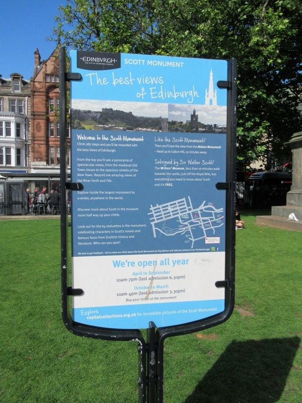 Scott Monument Marker. Click for full size. Scott Monument Marker image. Click for full size.