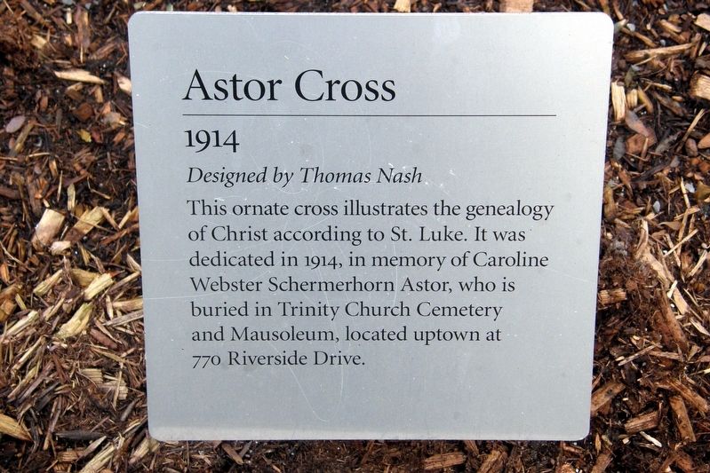 Astor Cross Marker image. Click for full size.